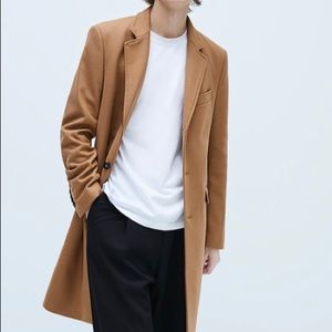 Zara Man Camel tan overcoat. Size M.